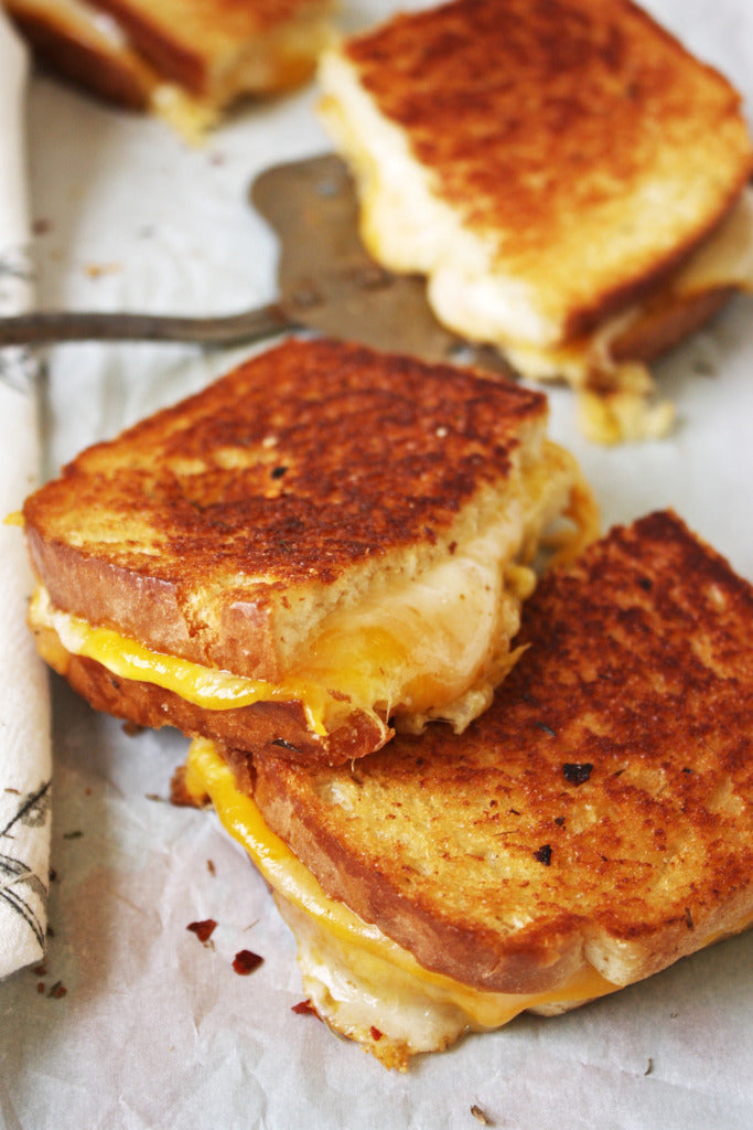 Fancy Grilled Cheese w/ Red Pepper Flakes