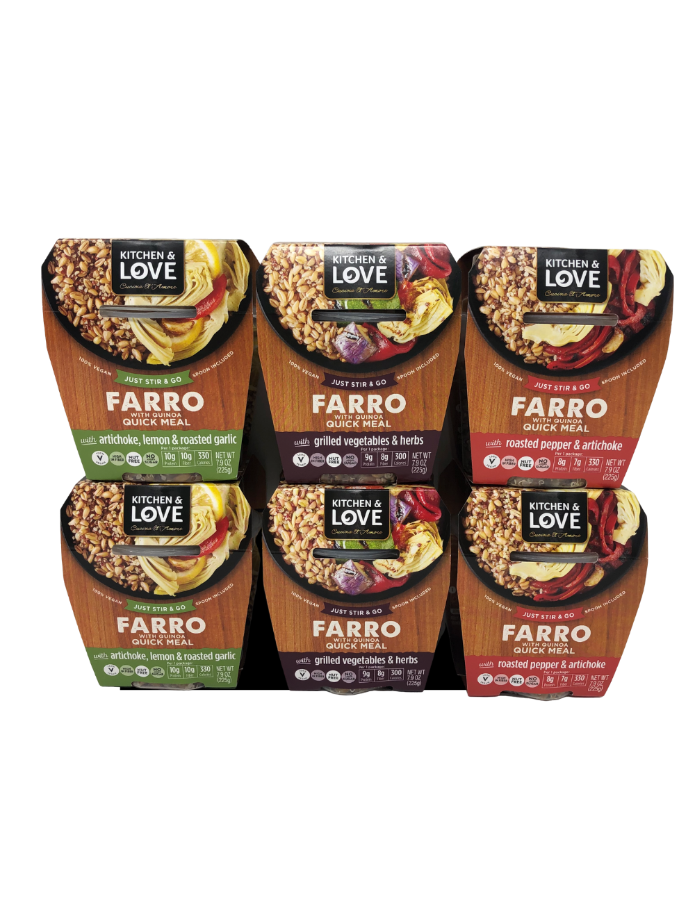 Farro Meal Variety Pack - Cucina & Amore - 6 Pack