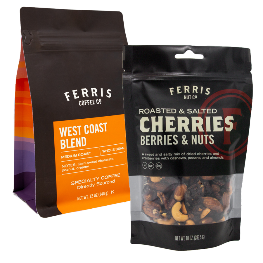 Perfect Pair Bundle - West Coast Blend Coffee & Roasted Salted Cherries
