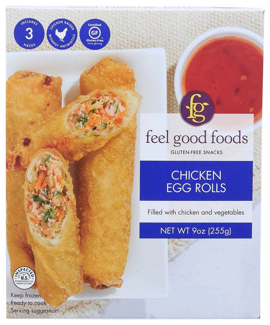 Feel Good Foods Chicken Egg Rolls  - 9 oz - 9/Case
