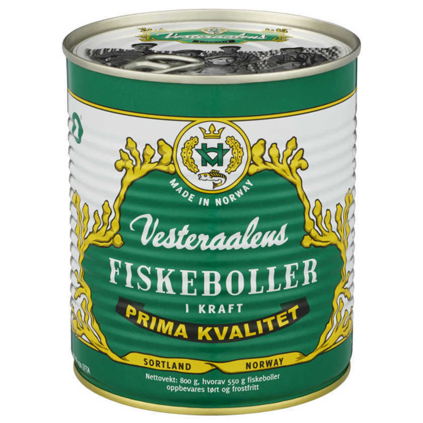 Fiskeboller Vesteraalens Norwegian Fish Balls - 800 g