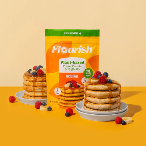 Flourish Plant-Based Protein Pancake & Waffle Mix – Gluten-Free