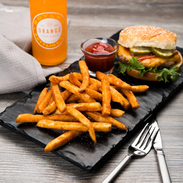 Spicy Straight Cut French Fries 4.5 lb. - 6/Case