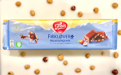 Freia Firkløver Milk Chocolate with Hazelnuts – 200g