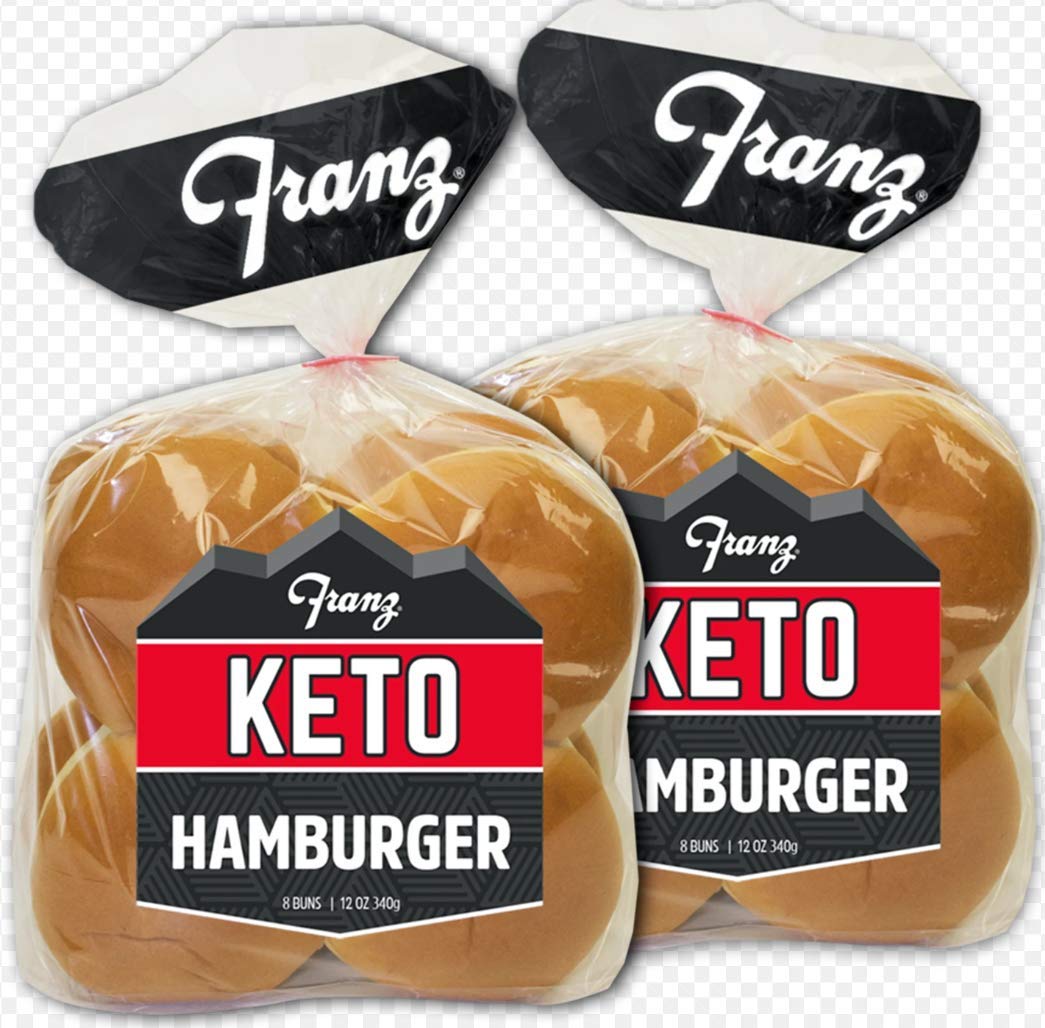 Keto Hamburger Buns- Zero NET Carbs 2 x 8 Packs - Franz