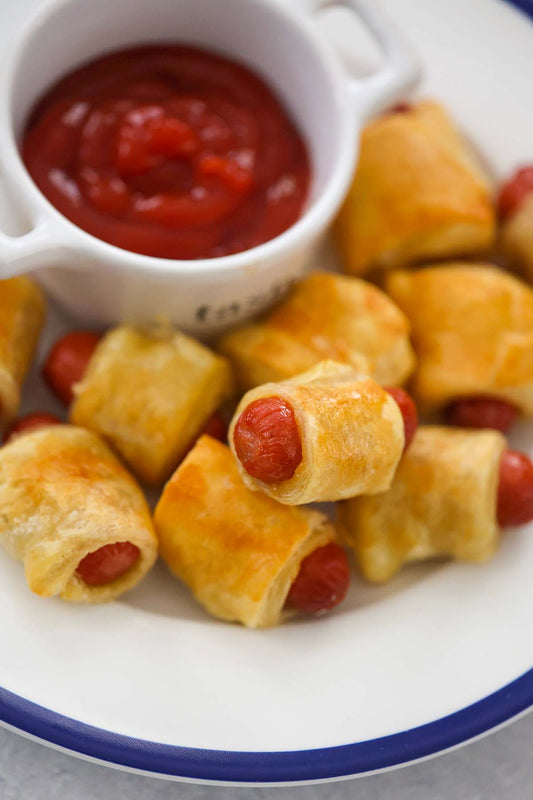 Premium Franks in a Blanket - 15 Delicious Mini Beef Franks Wrapped in Buttery Puff Pastry