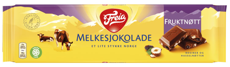 Freia Fruktnøtt Milk Chocolate with Fruit & Nuts - 200g