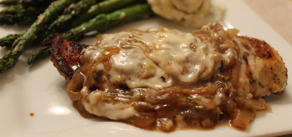 French Onion Chicken w/ Swiss Cheese