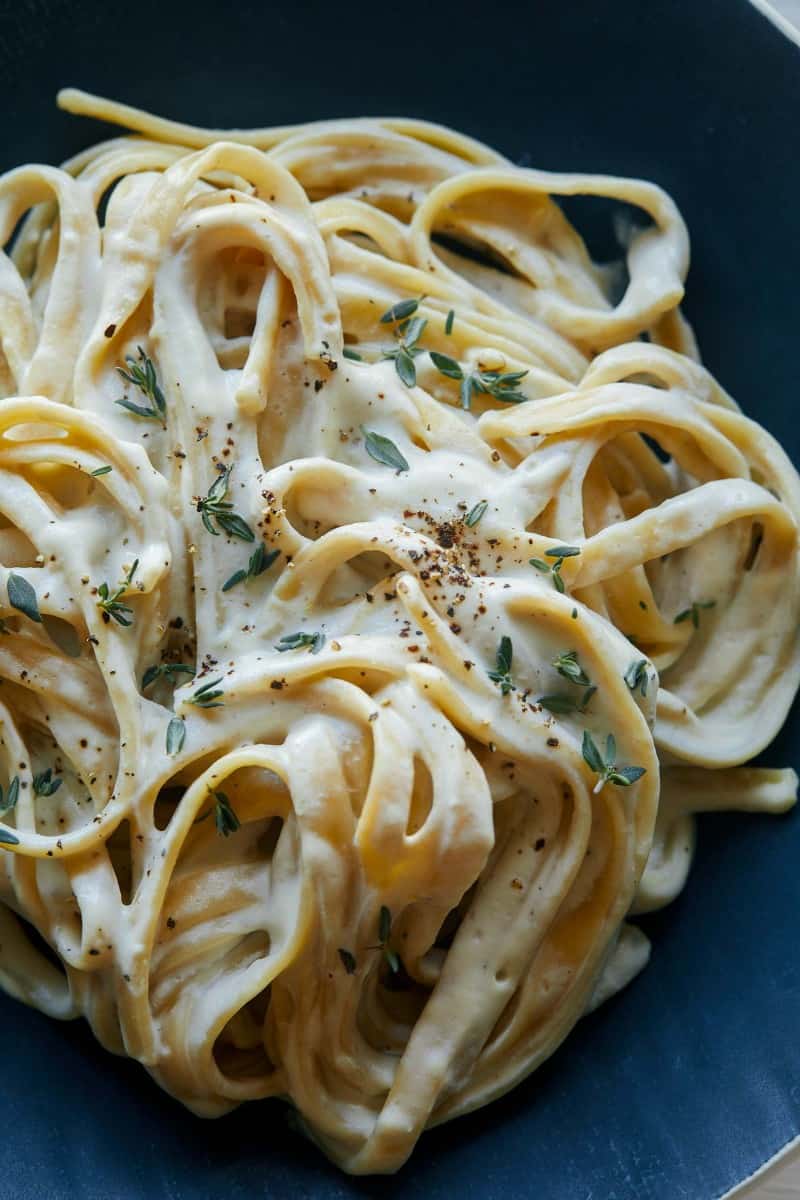 Fresh Roasted Garlic Infused Fettuccine Pasta - Vegan