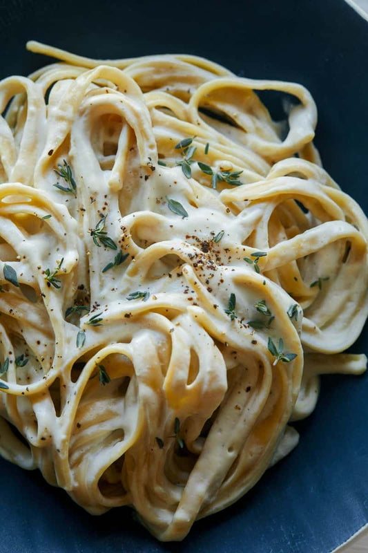 Fresh Roasted Garlic Infused Fettuccine Pasta - Vegan