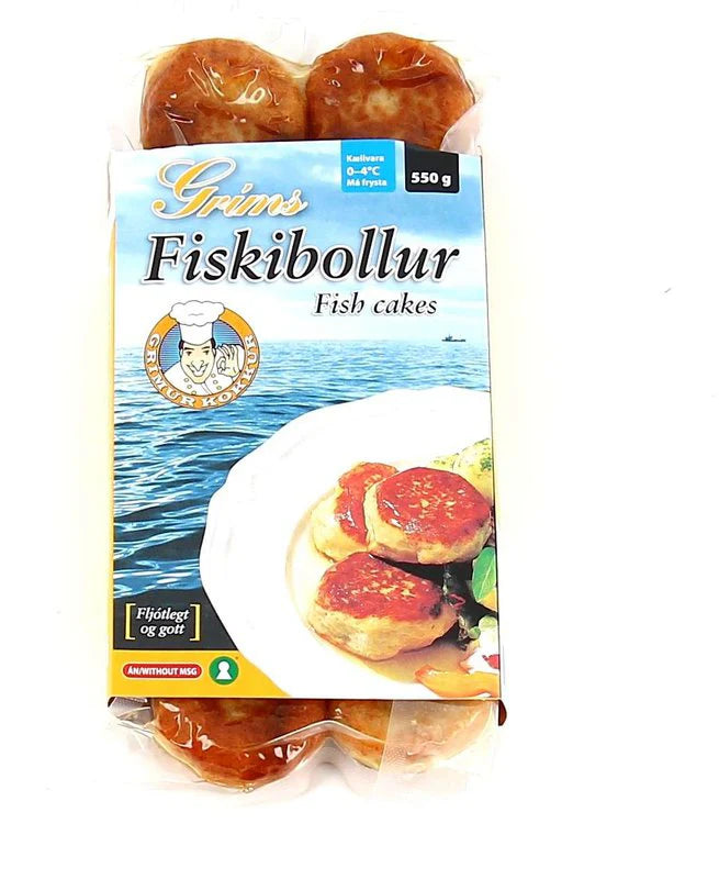Grimur Kokkur Icelandic Fish Cakes & Fish Balls – Fiskibollur 550g