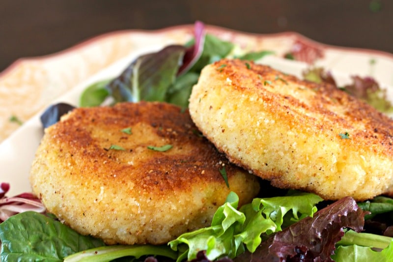 Fried Lemon Risotto Cakes - 4 oz - 20/Case
