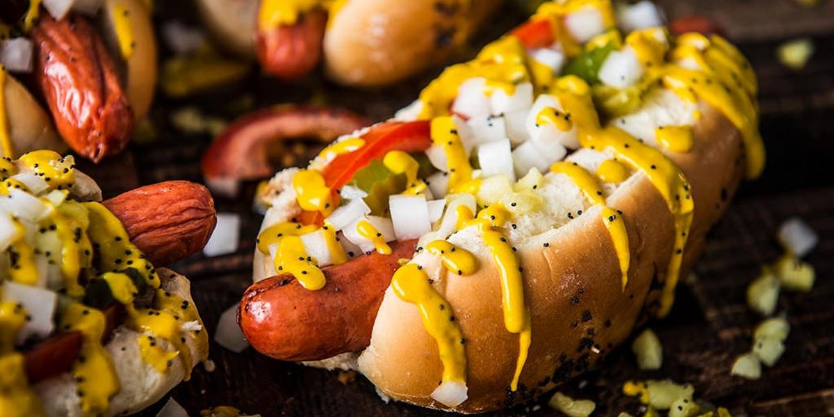 Sliced Foot Long Hot Dog Buns - 10"- 8 per pack - 8/Case
