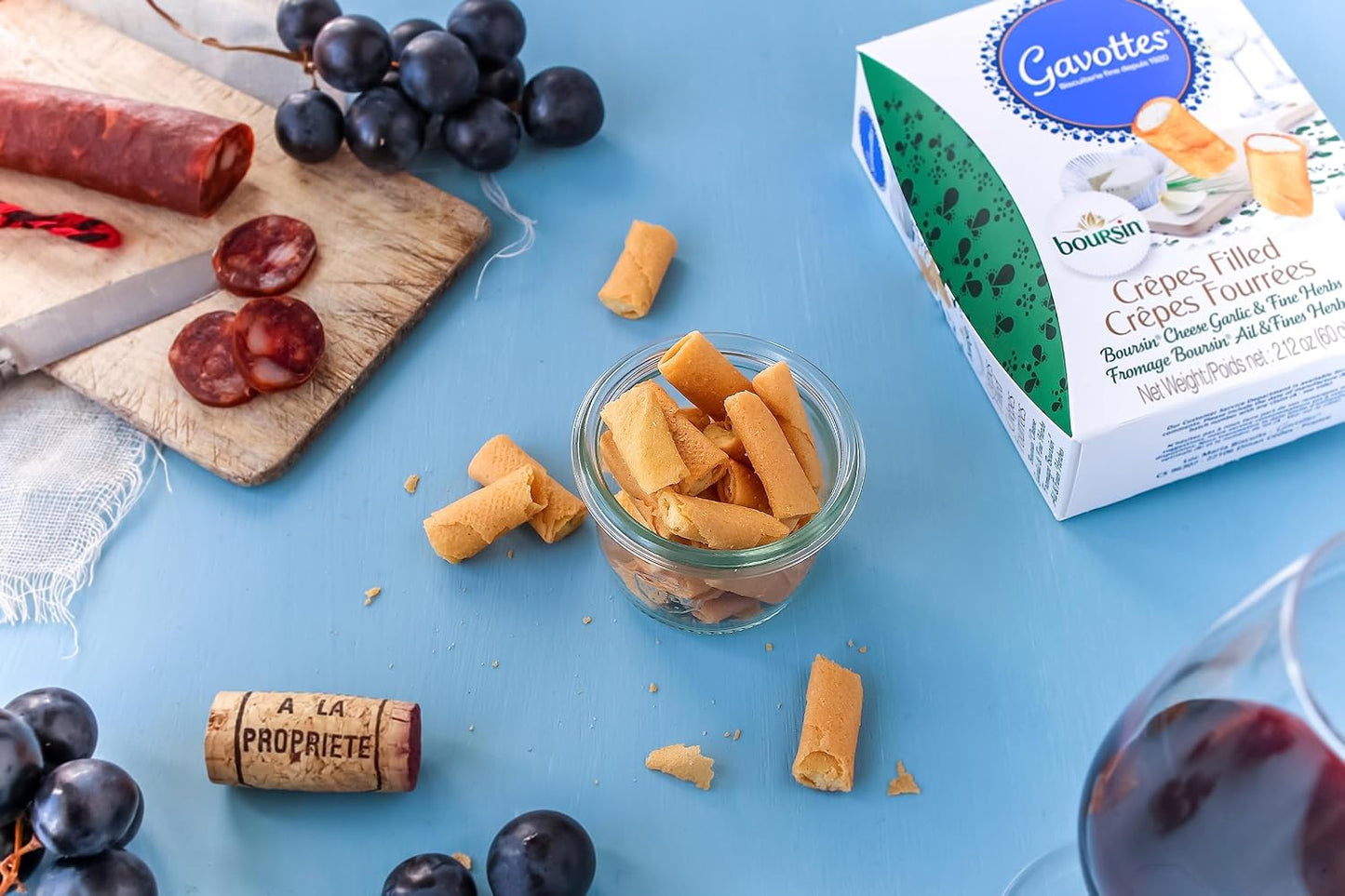 Gavottes French Boursin Cheese Filled Mini Crispy Crepes (2.12 oz)