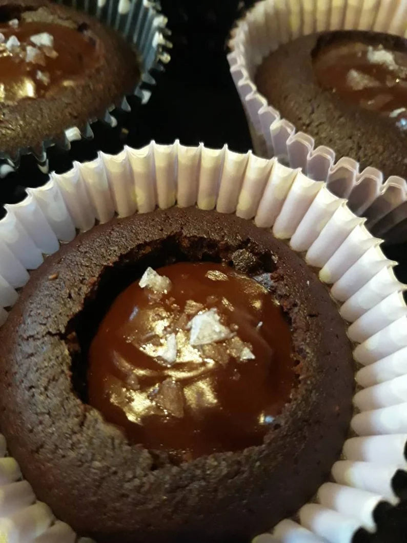 Keto Friendly Chocolate & Caramel Ganache Brownies
