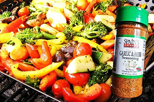 Spain's Gourmet Garlic & Herb Seasoning 5.6 oz - Gluten Free, Sugar Free, No MSG, No GMO