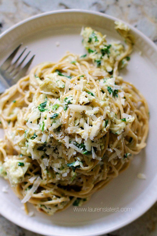 Garlic Chicken & Kale Spaghetti