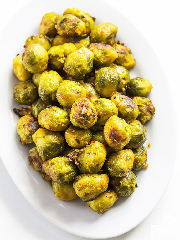 Garlic Roasted Brussels Sprouts