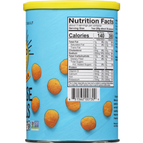 The Good Crisp Company Cheese Balls - Cheddar 2.75 Oz - Pack of 3