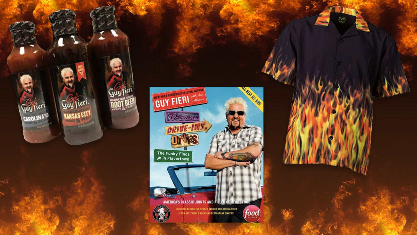 Guy Fieri BBQ Sauce Variety Pack - Root Beer, Kansas City, Carolina