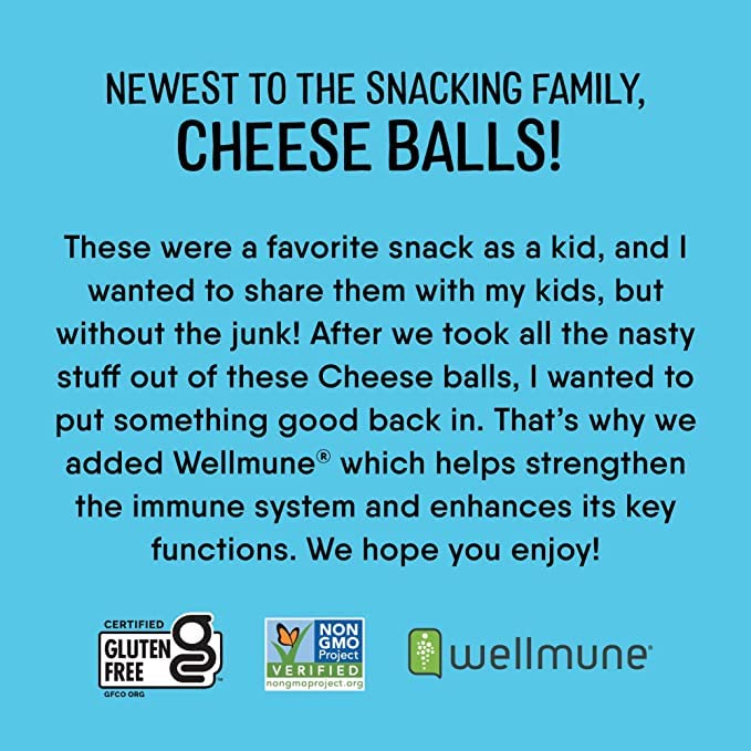 The Good Crisp Company Cheese Balls - Cheddar 2.75 Oz - Pack of 3