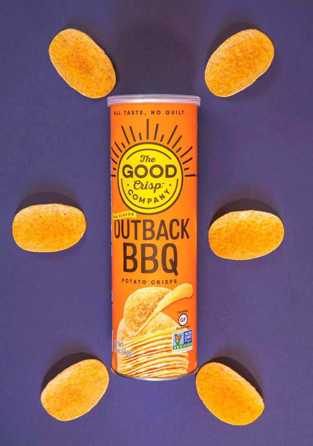 The Good Crisp Company, Crinkle Cut Potato Chips CanistersVariety Pack - 5.6 oz - Pack of 4