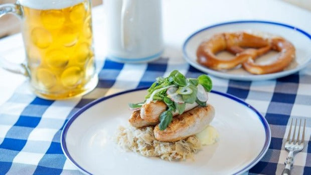 German Bavarian Sweet Mustard Jar - 4 Pack - Lowensenf