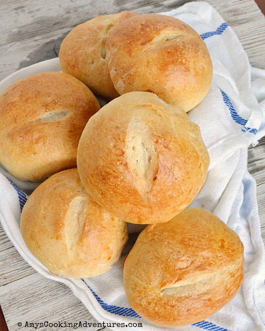 German Rolls, Schnittbrotchen Brotchen - 1 Dozen
