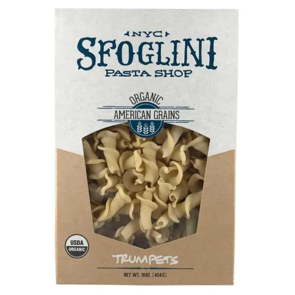 Trumpets Organic Durum Semolina Pasta - DF, Non-Gmo, Vegan - 6 Pack