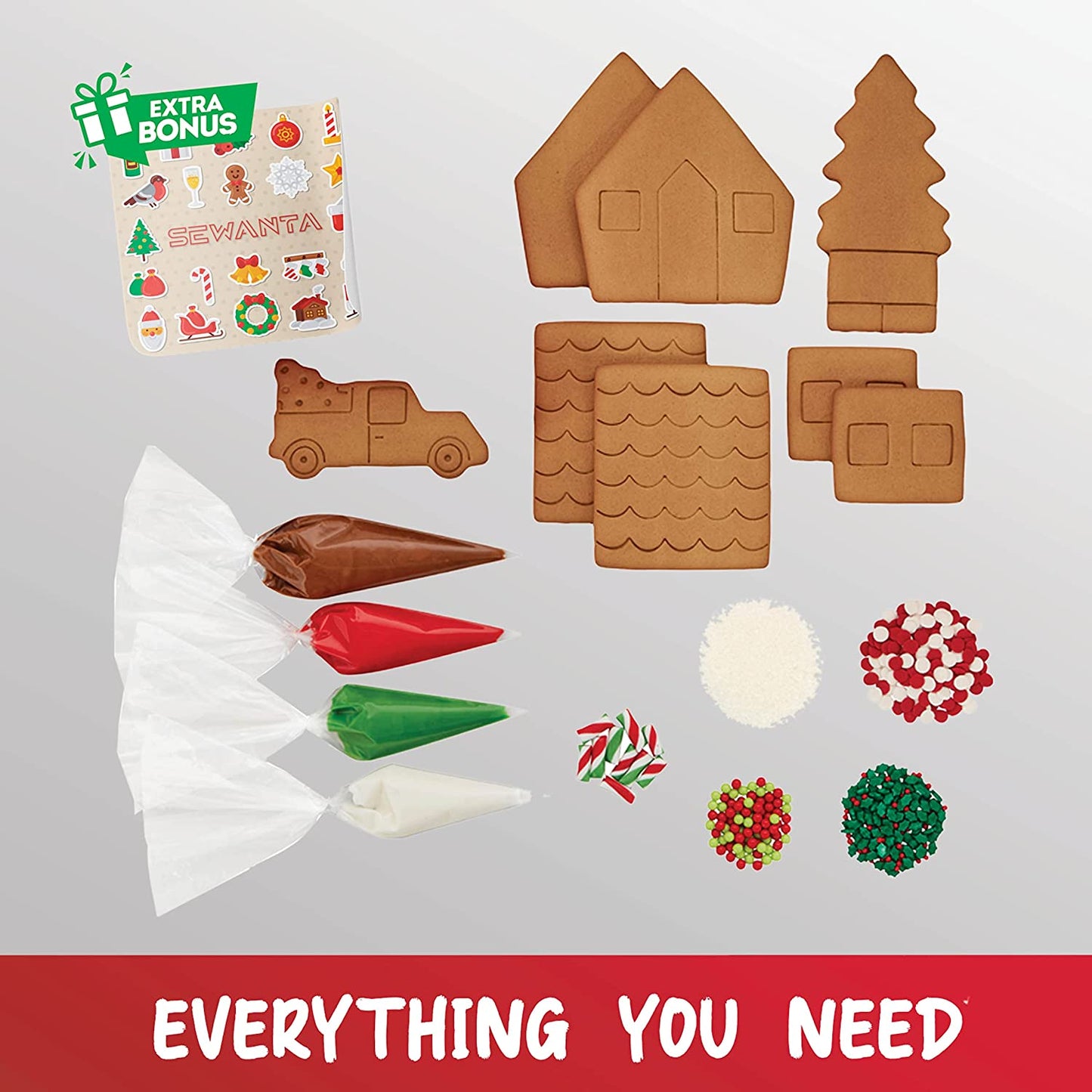 Traditional Gingerbread House Build & Decorate It Yourself