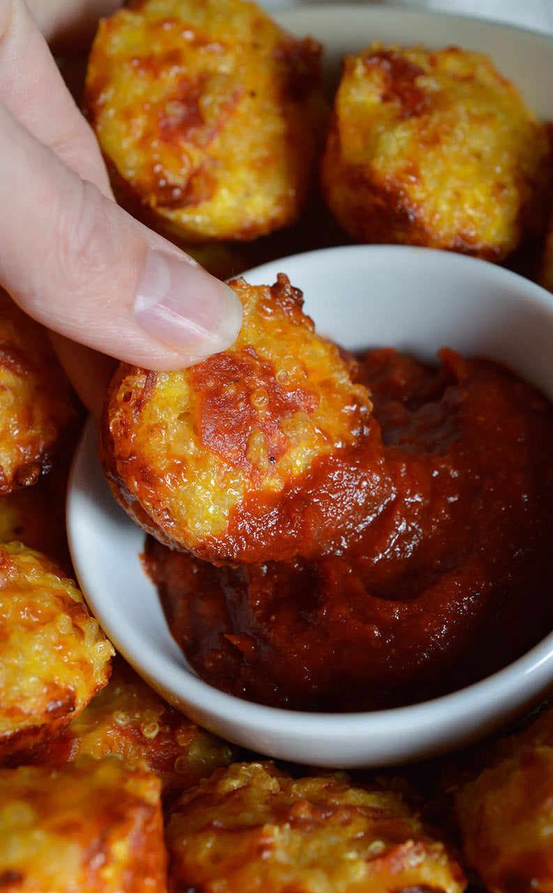 Gluten Free Quinoa Pizza Bites