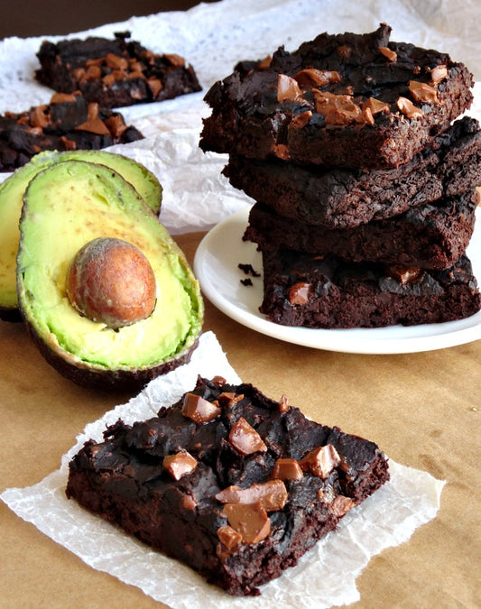 Fudgy Vegan Avocado Black Bean Protein Brownies