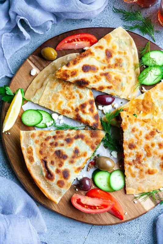 Feta White Cheese Turkish Stuffed Flatbread
