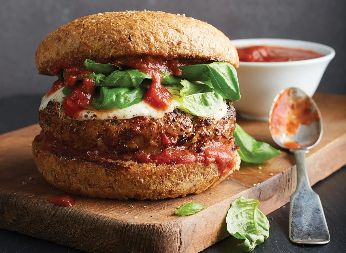 Ground Beef Pizza Burger 4 oz - 40/Case