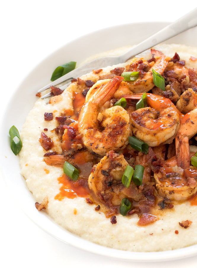 Southern Style Shrimp & Grits w/ Gravy - 1 lb