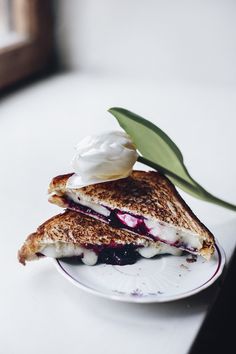 Grilled Goat Cheese Sandwich with Fig Preserves