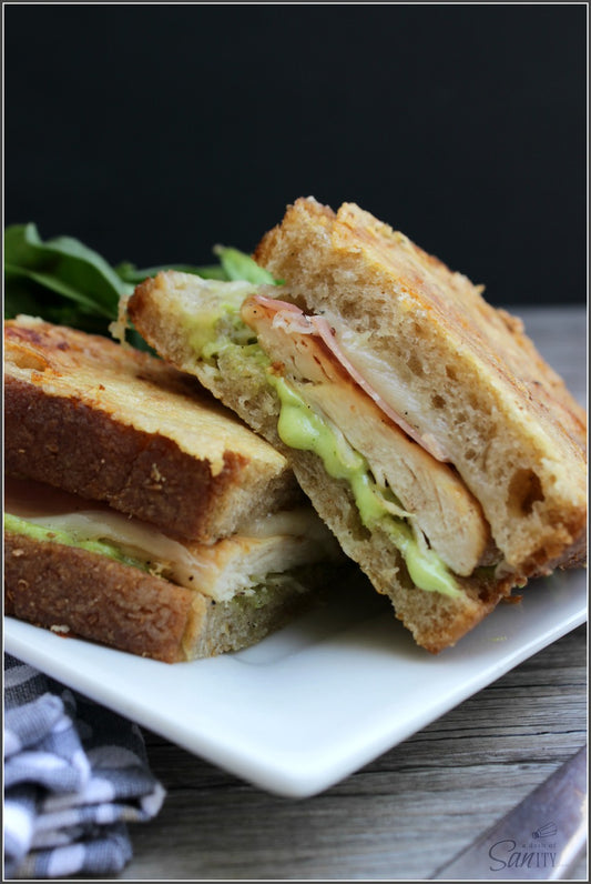Grilled Chicken Carbonara Sandwich