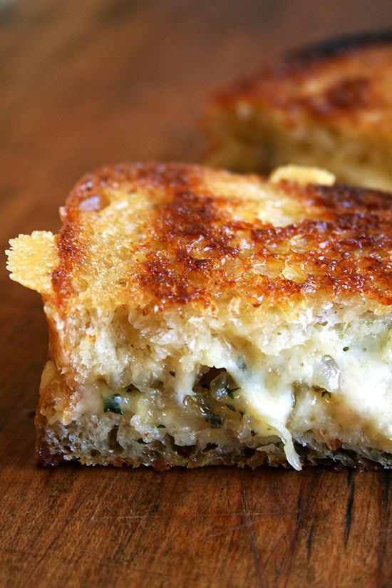 Gruyère Shallots Grilled Cheese