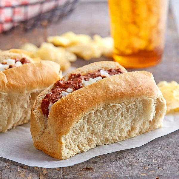 Boston Country White Hot Dog Buns 6" - 72/Case