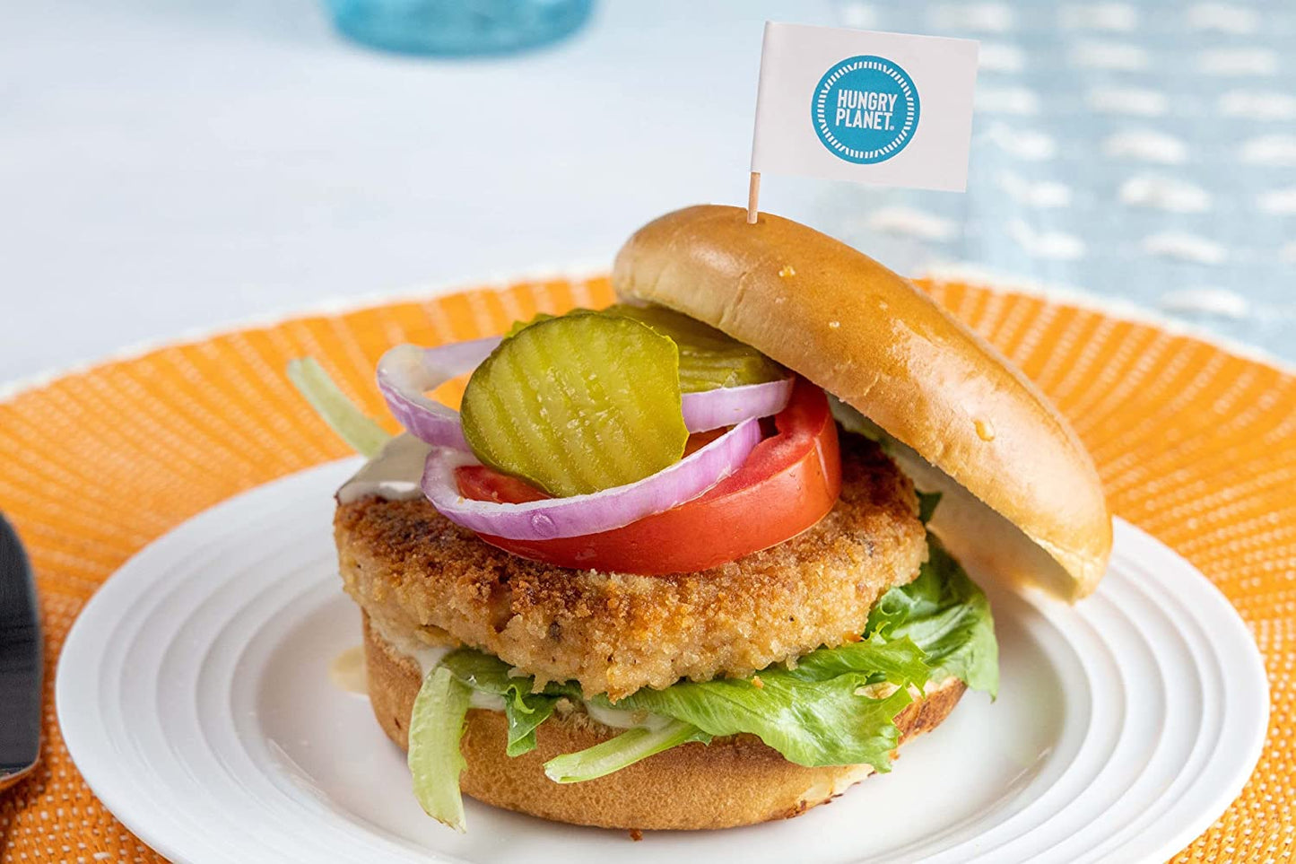 Hungry Planet 4 oz. Plant Based Vegan Crispy Fried Chicken Patty - 24/Case