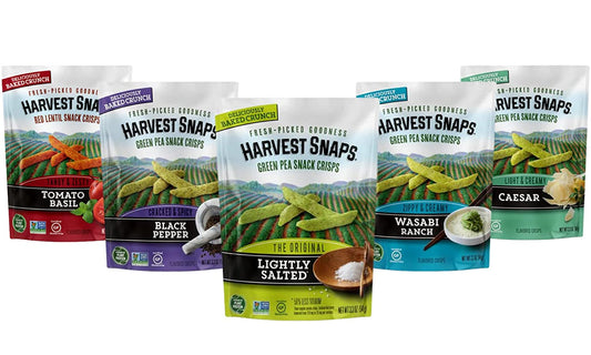 Harvest Snaps Sampler Variety Pack - Pack of 5 - Ranch, Pepper, Wasabi, Salted
