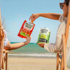 Harvest Snaps Red Lentil Crunchy Loops Tangy Sweet Chili - Pack of 12