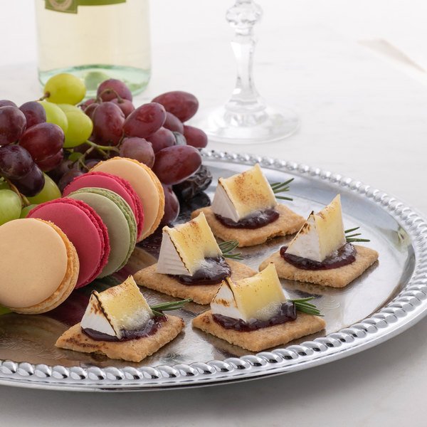 French Brie Cheese Couronne with Chives - 2.2 lb