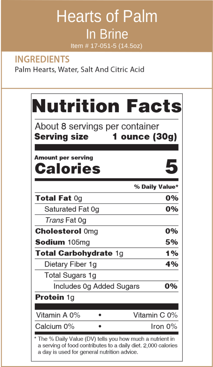 Cucina & Amore Hearts of Palm - 6 Pack