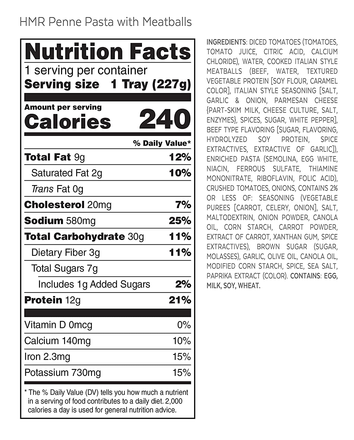 HMR Ultimate Entree Pasta Pack, 24 Different Meals, 7-8oz. Servings, 24 Meals