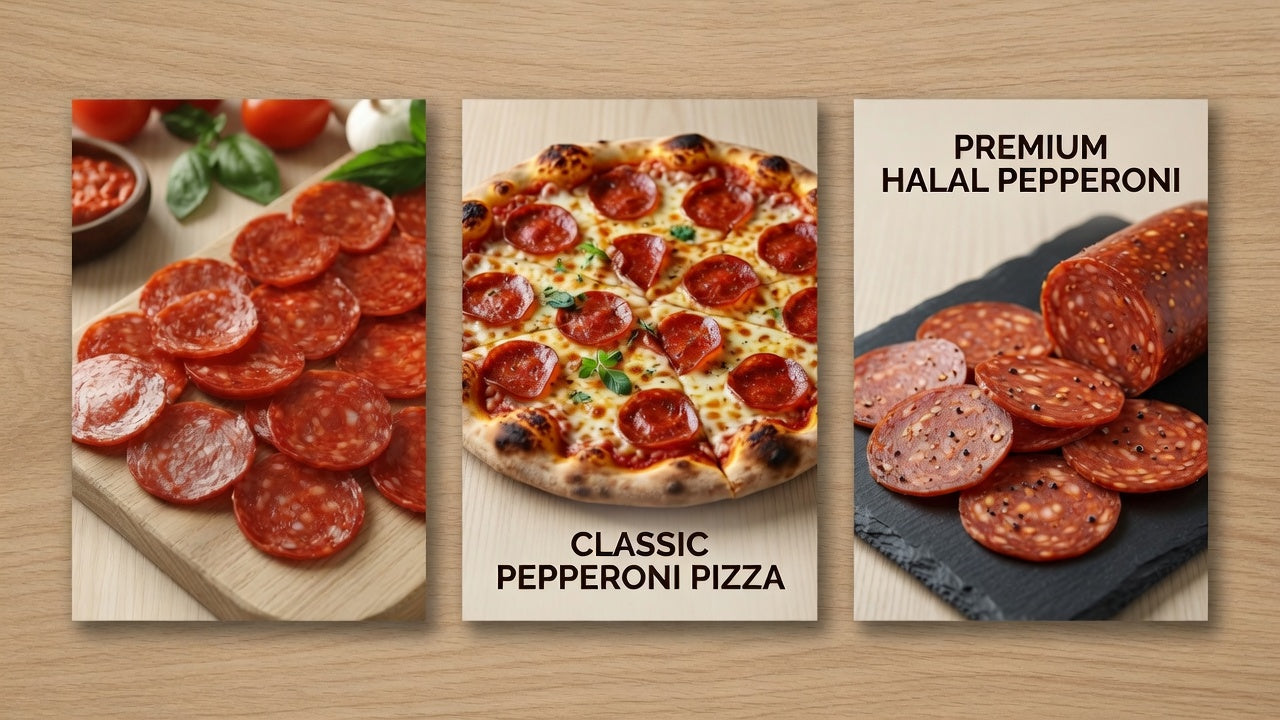Halal Sliced Beef Pepperoni — 1 lb