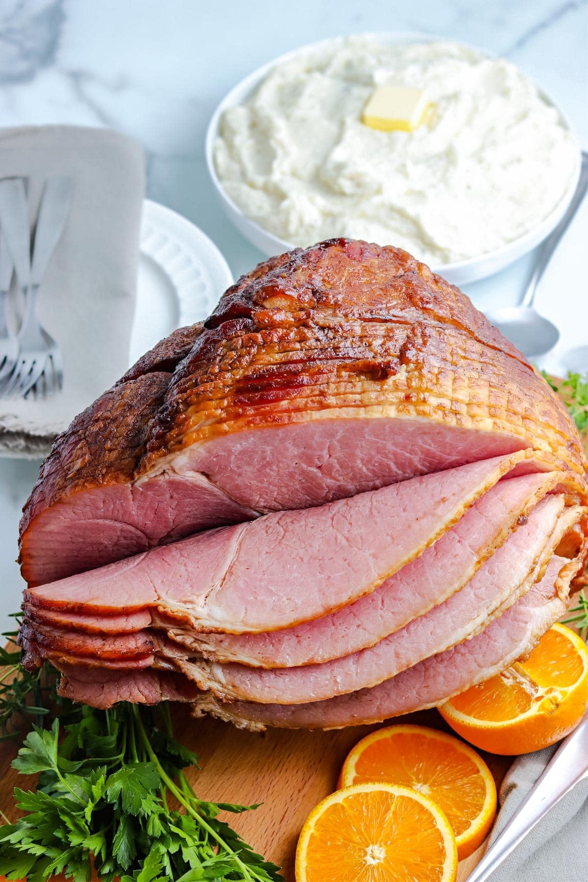 Organic Hardwood Smoked Bone-In Spiral Cut Half Ham, Non-GMO - 4 – 6 lb