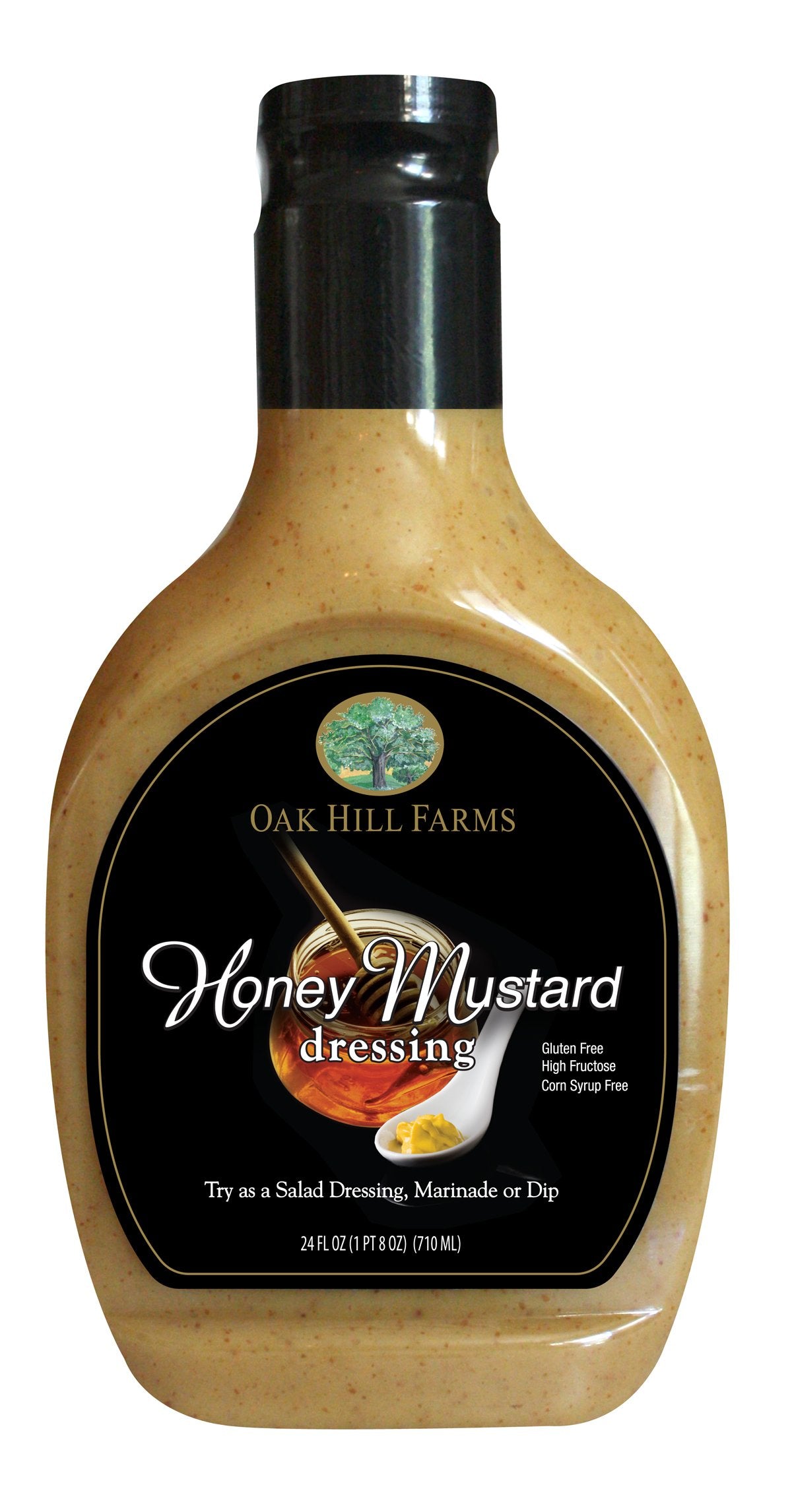 Oak Hill Farms Honey Mustard Salad Dressing, 24 oz - Pack of 6