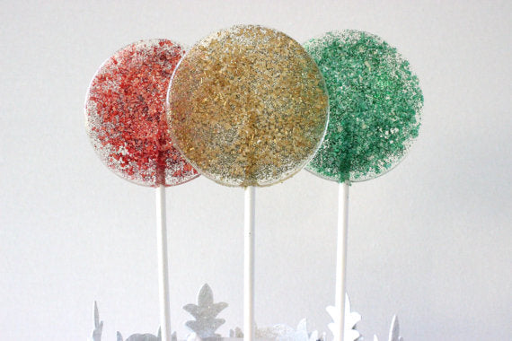 Champagne Lollipops, many flavors & designs, 6 included (as seen in Brides Magazines)