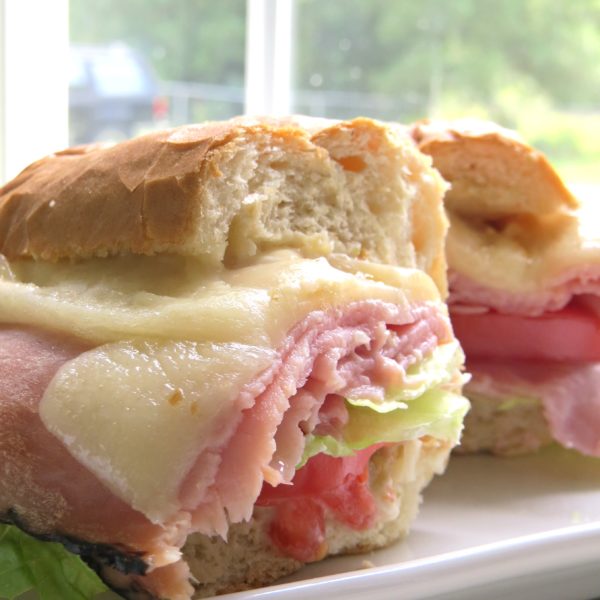 HOT HAM AND CREAM CHEESE SANDWICHES